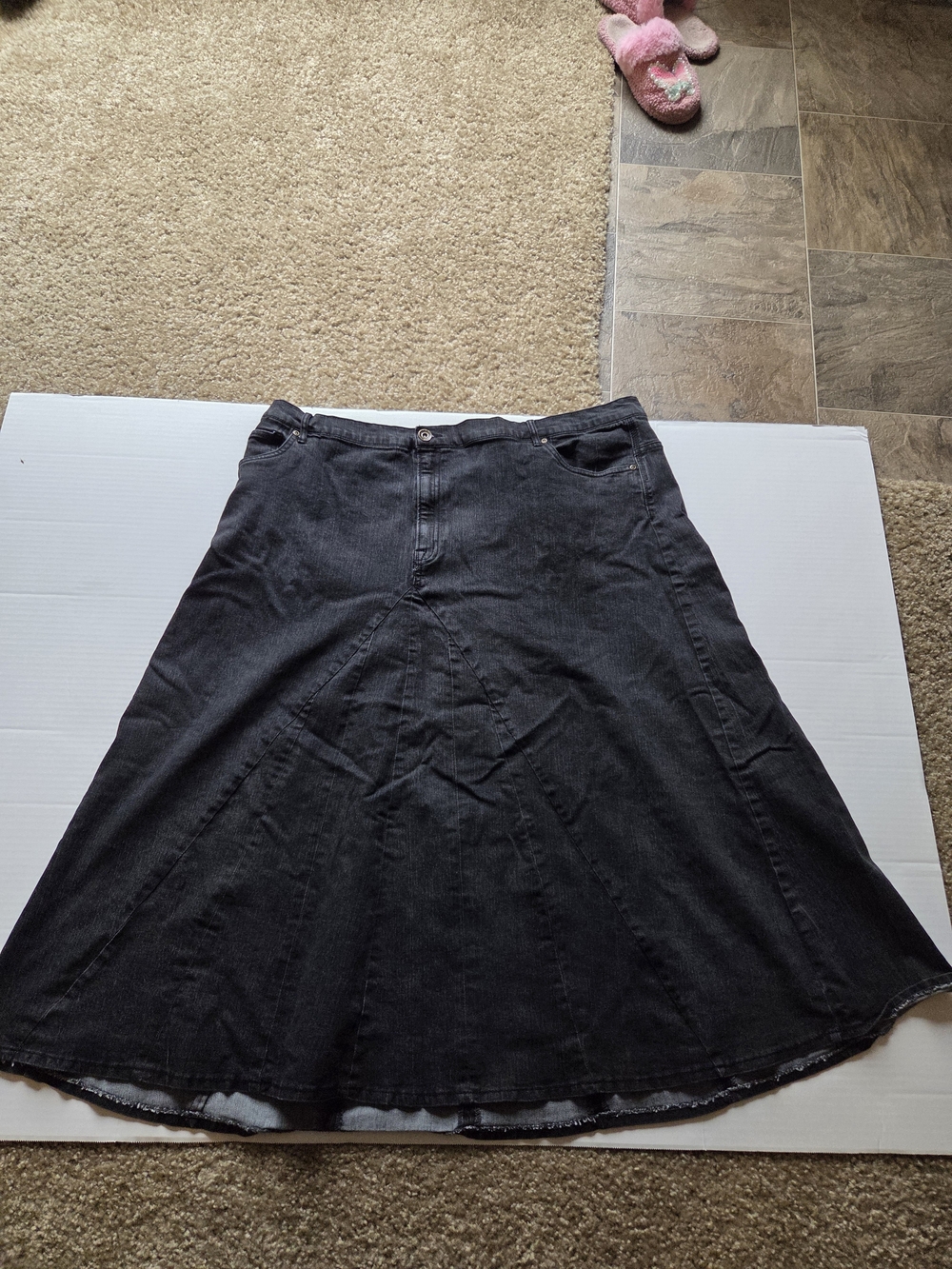 Denim 24/7 26w Midi Denim Jean Skirt